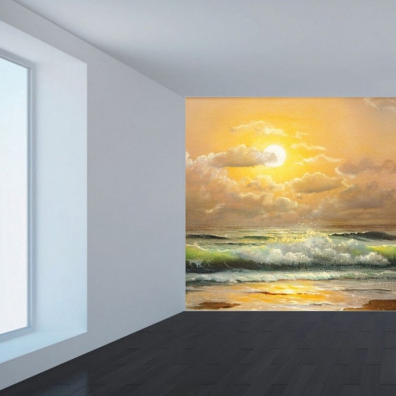 Πίνακας σε καμβά με Θάλασσα Ζωγραφιστή παραλία